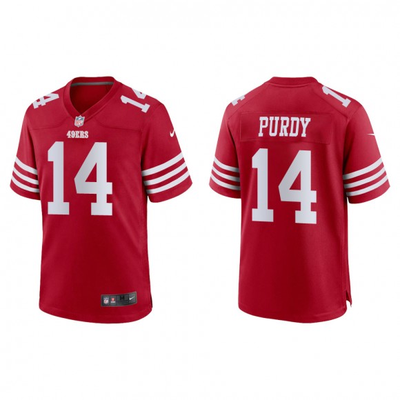 Men's 49ers Brock Purdy Scarlet Game Jersey