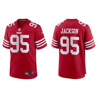 Men's 49ers Drake Jackson Scarlet Game Jersey