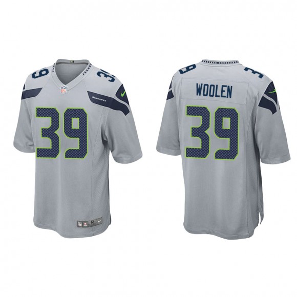 Men's Seahawks Tariq Woolen Gray Game Jersey