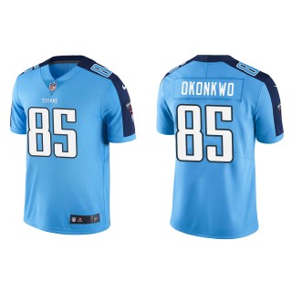 Men's Titans Chigoziem Okonkwo Light Blue Vapor Limited Jersey