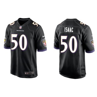 Ravens Adisa Isaac Black Game Jersey