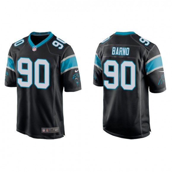 Men's Carolina Panthers Amare Barno Black Game Jersey