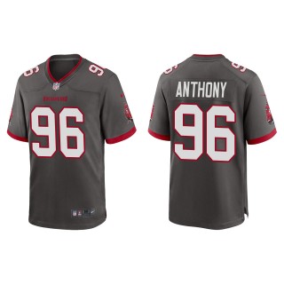 Men's Buccaneers Andre Anthony Pewter 2022 NFL Draft Alternate Game Jersey