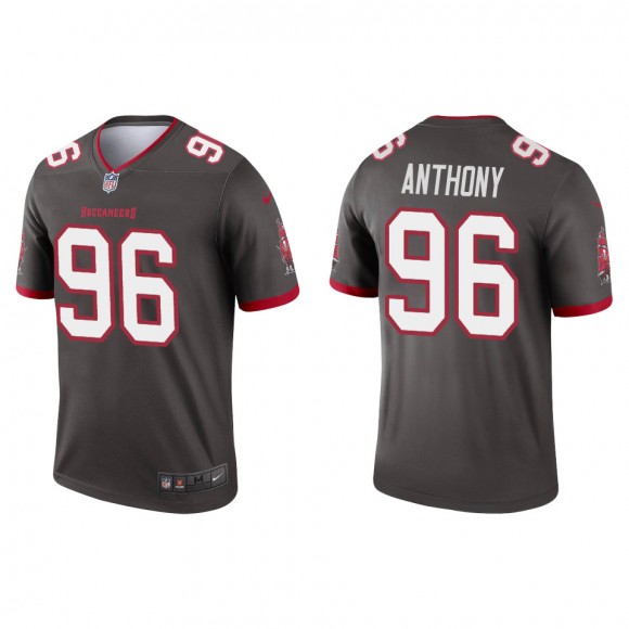 Men's Buccaneers Andre Anthony Pewter 2022 NFL Draft Legend Jersey