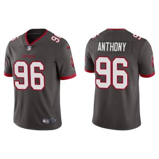 Men's Buccaneers Andre Anthony Pewter 2022 NFL Draft Vapor Limited Jersey