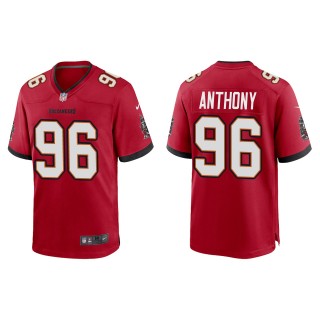 Men's Buccaneers Andre Anthony Red 2022 NFL Draft Game Jersey