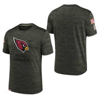 Men's Arizona Cardinals Brown 2022 Salute to Service Velocity Team T-Shirt