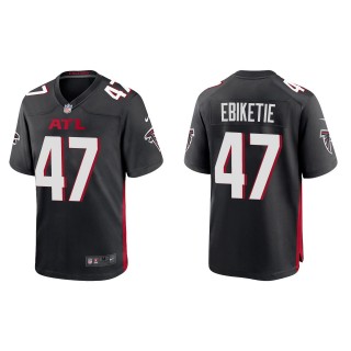 Men's Falcons Arnold Ebiketie Black Game Jersey