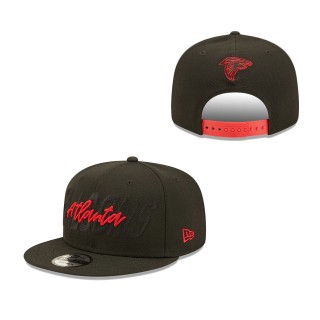 Atlanta Falcons Black 2022 NFL Draft 9FIFTY Snapback Adjustable Hat