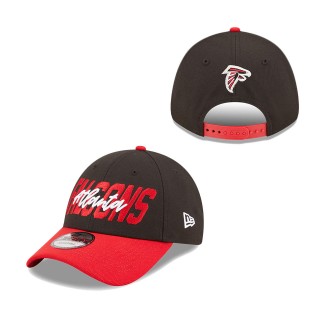 Atlanta Falcons Black Red 2022 NFL Draft 9FORTY Adjustable Hat