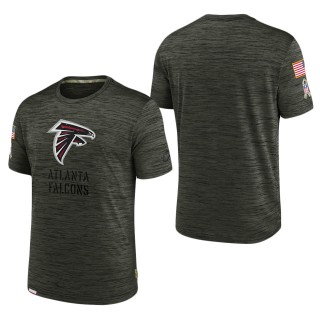 Men's Atlanta Falcons Brown 2022 Salute to Service Velocity Team T-Shirt