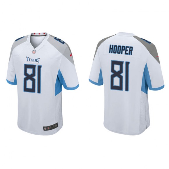 Men's Titans Austin Hooper White Game Jersey