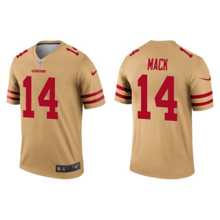 Men's San Francisco 49ers Austin Mack Gold Inverted Legend Jersey