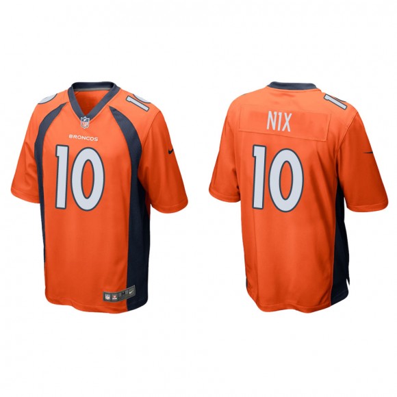 Broncos Bo Nix Orange Game Jersey