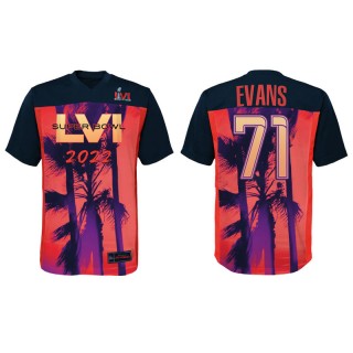 Bobby Evans Rams Super Bowl LVI Game Men's Red Black Jersey