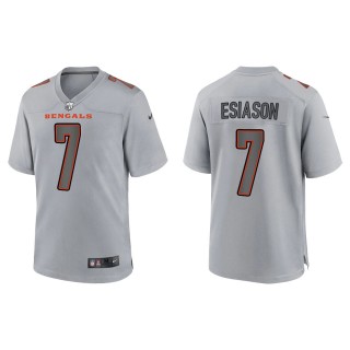 Men's Boomer Esiason Cincinnati Bengals Gray Atmosphere Fashion Game Jersey