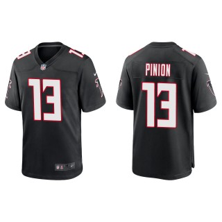 Men's Atlanta Falcons Bradley Pinion Black Throwback Game Jersey