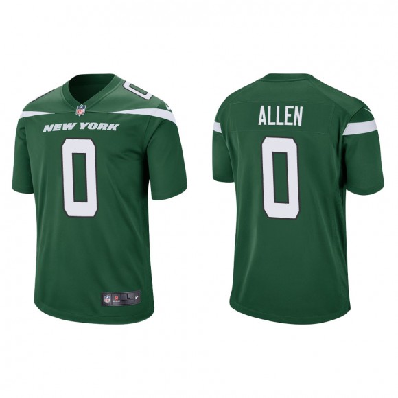 Jets Braelon Allen Green Game Jersey