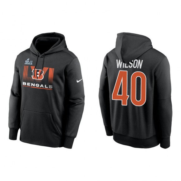 Brandon Wilson Bengals Super Bowl LVI No Limits Men's Black Hoodie