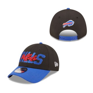 Buffalo Bills Black Royal 2022 NFL Draft 9FORTY Adjustable Hat