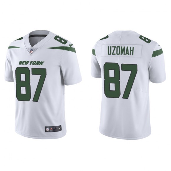Men's Jets C.J. Uzomah White Vapor Limited Jersey