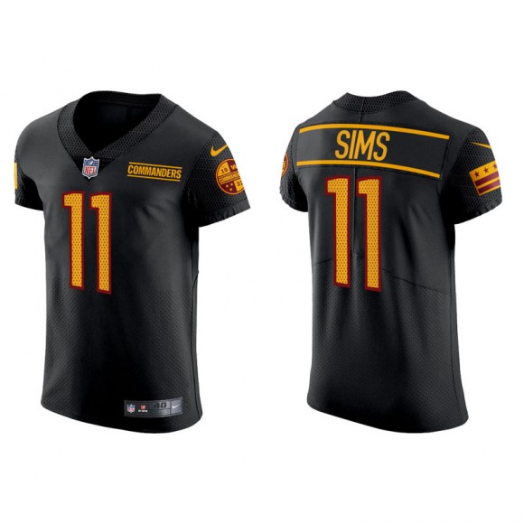 Cam Sims Commanders Elite  Men's Black Jersey