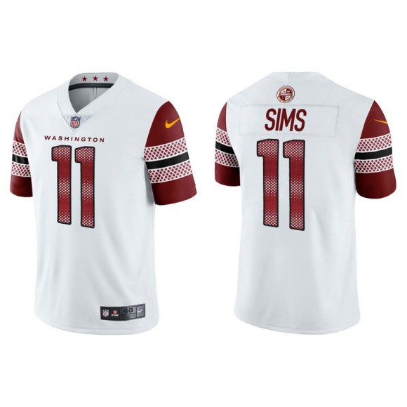 Cam Sims Commanders Limited Home Men's White Jersey