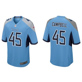 Men's Titans Chance Campbell Light Blue Game Jersey