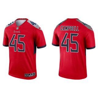Men's Titans Chance Campbell Red Inverted Legend Jersey