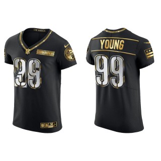 Chase Young Commanders Golden Edition Elite Men's Black Jersey