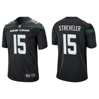 Men's New York Jets Chris Streveler Black Game Jersey