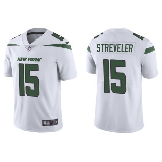Men's New York Jets Chris Streveler White Vapor Limited Jersey