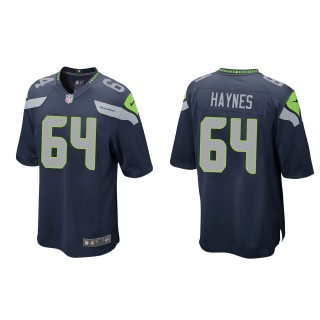 Seahawks Christian Haynes College Navy Game Jersey