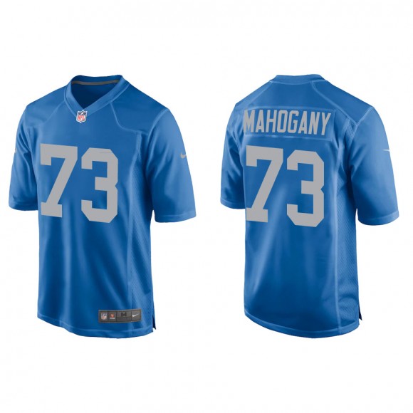 Lions Christian Mahogany Blue Throwback Game Jersey