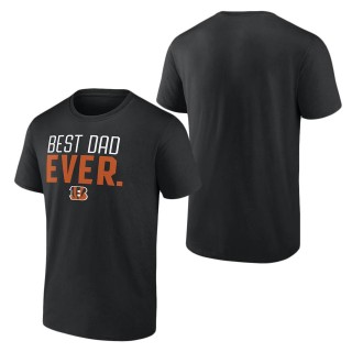 Men's Cincinnati Bengals Fanatics Branded Black Best Dad Ever Team T-Shirt