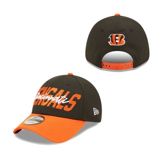 Cincinnati Bengals Black Orange 2022 NFL Draft 9FORTY Adjustable Hat