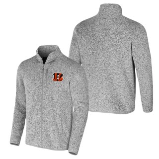 Men's Cincinnati Bengals NFL x Darius Rucker Collection by Fanatics Heather Gray Fleece Full-Zip Jacket