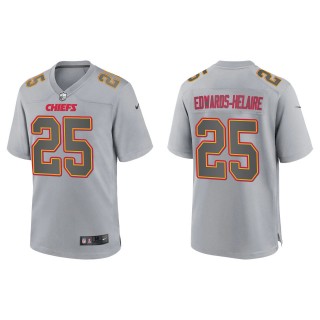 Men's Clyde Edwards-Helaire Kansas City Chiefs Gray Atmosphere Fashion Game Jersey