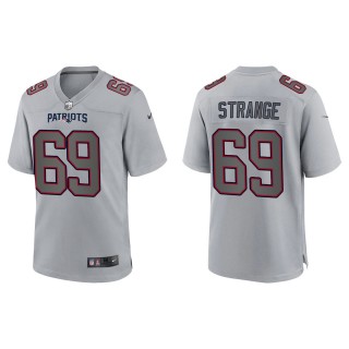Men's Cole Strange New England Patriots Gray Atmosphere Fashion Game Jersey
