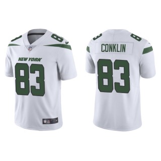 Men's New York Jets Conklin White Vapor Limited Jersey