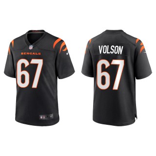 Men's Bengals Cordell Volson Black 2022 NFL Draft Game Jersey