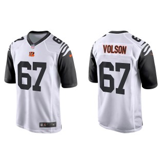 Men's Bengals Cordell Volson White 2022 NFL Draft Alternate Game Jersey