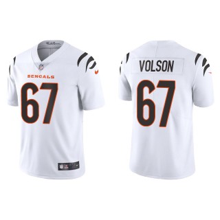 Men's Bengals Cordell Volson White 2022 NFL Draft Vapor Limited Jersey