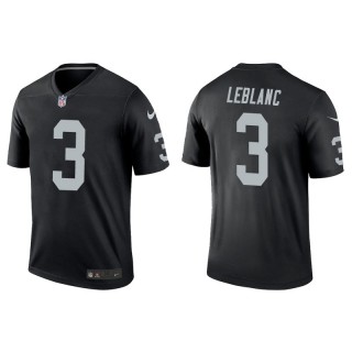 Men's Raiders Cre'Von LeBlanc Black Legend Jersey