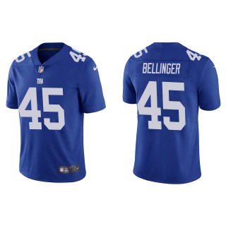 Men's Giants Daniel Bellinger Blue 2022 NFL Draft Vapor Limited Jersey