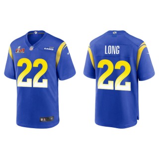 Super Bowl LVI David Long Rams Royal Game Jersey