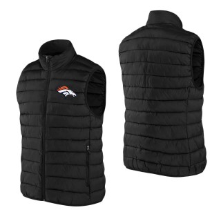 Men's Denver Broncos NFL x Darius Rucker Collection by Fanatics Black Faux Down Full-Zip Vest
