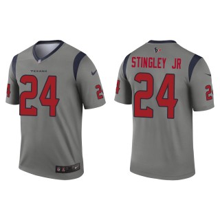 Men's Texans Derek Stingley Jr. Gray 2022 NFL Draft Inverted Legend Jersey