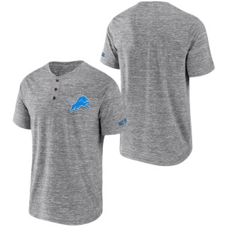 Men's Detroit Lions NFL x Darius Rucker Collection by Fanatics Heathered Gray Slub Henley T-Shirt