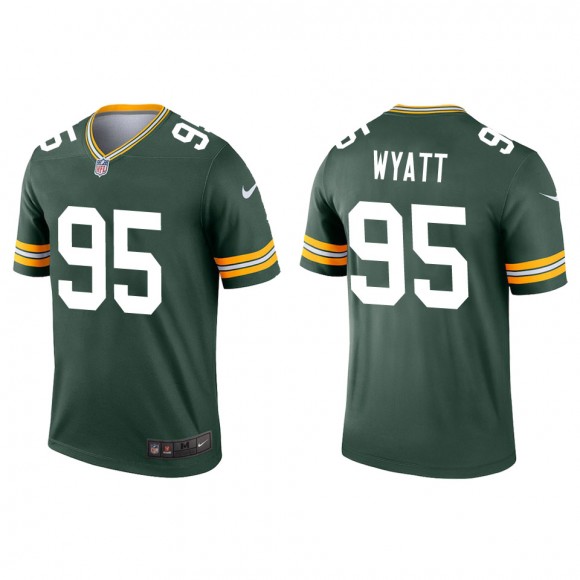 Men's Packers Devonte Wyatt Green 2022 NFL Draft Legend Jersey